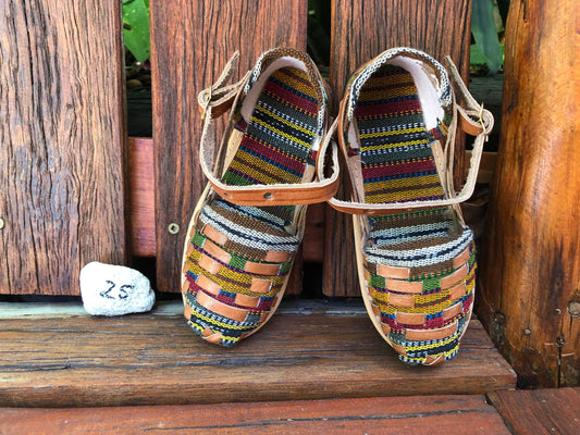 Size 25 Kid's Huarache Sandals - Rainbow