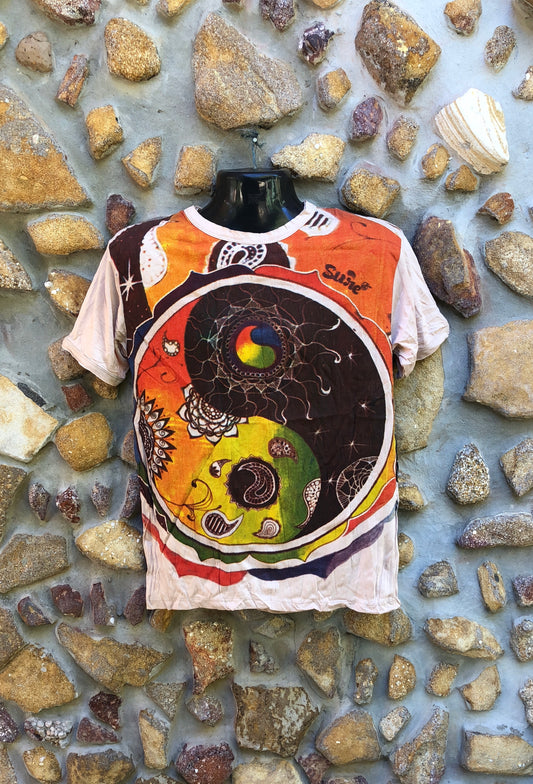 Small Funky Tee - Tao Planets - Beige