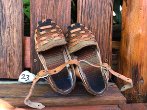 Size 23 Kid's Huarache Sandals - Brown