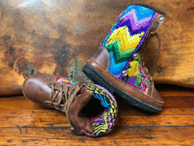 Load image into Gallery viewer, Size 36 Deluxe Desert Boots - Rainbow Zigzag