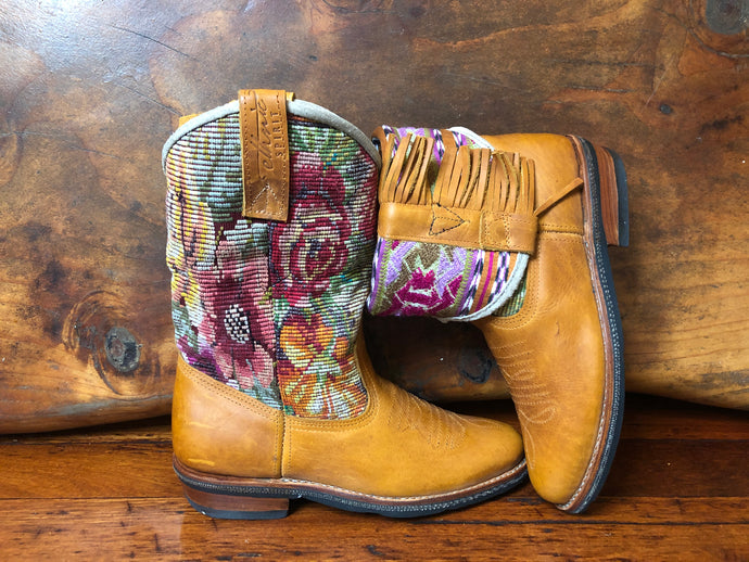 Size 40 - Convertible Cowgirl Boots -  Classic Roses