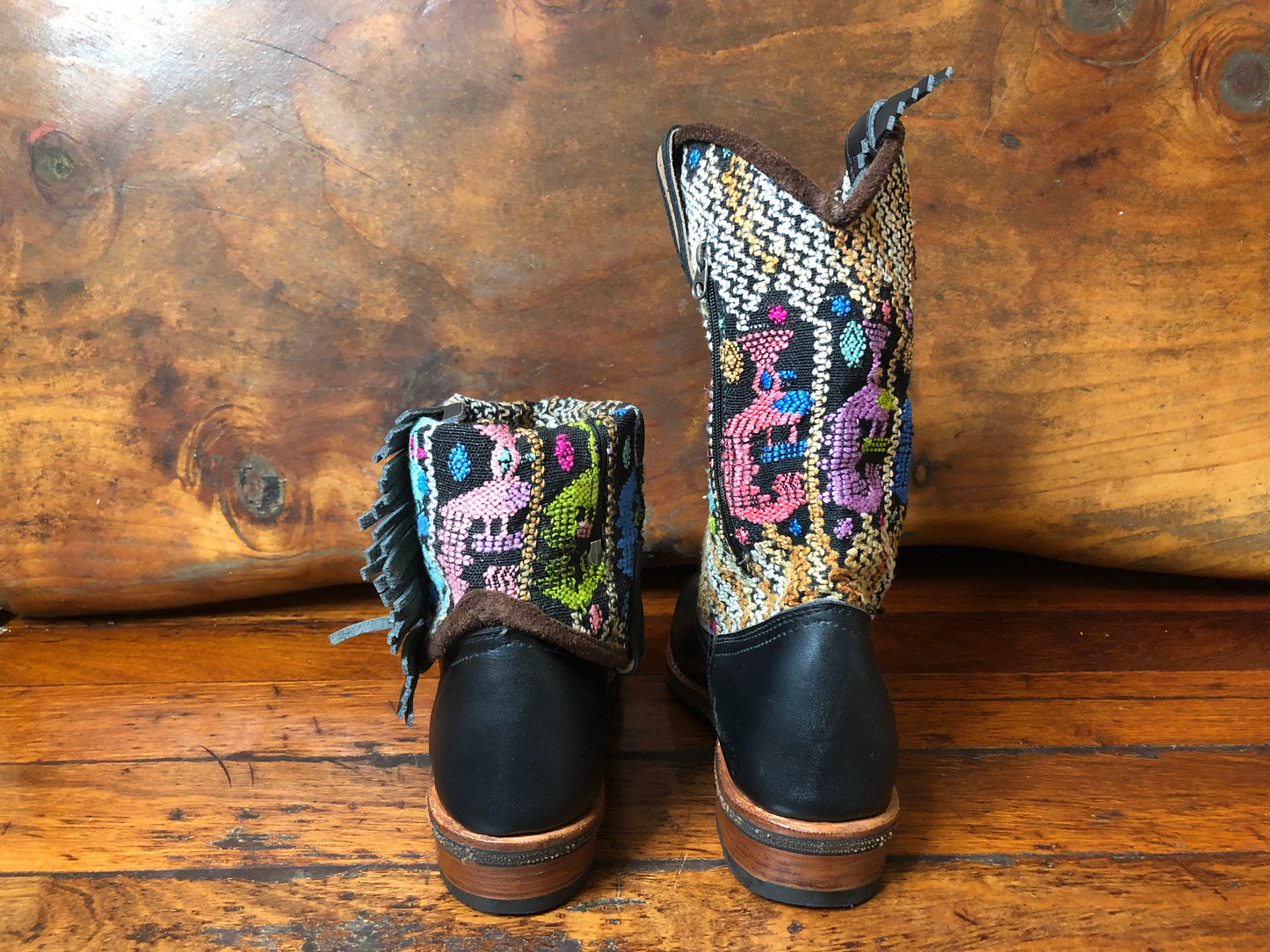 Size 40 - Convertible Cowgirl Boots -  Birds in Golden Light