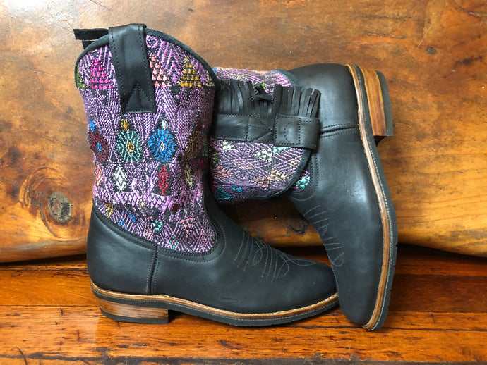 Size 41 - Convertible Cowgirl Boots - Purple Deer