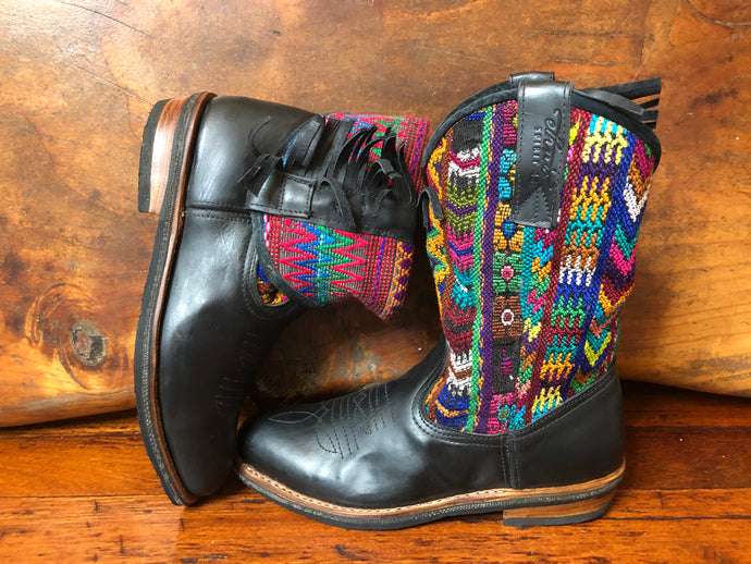 Size 42 - Convertible Cowgirl Boots - Rainbow Arrows