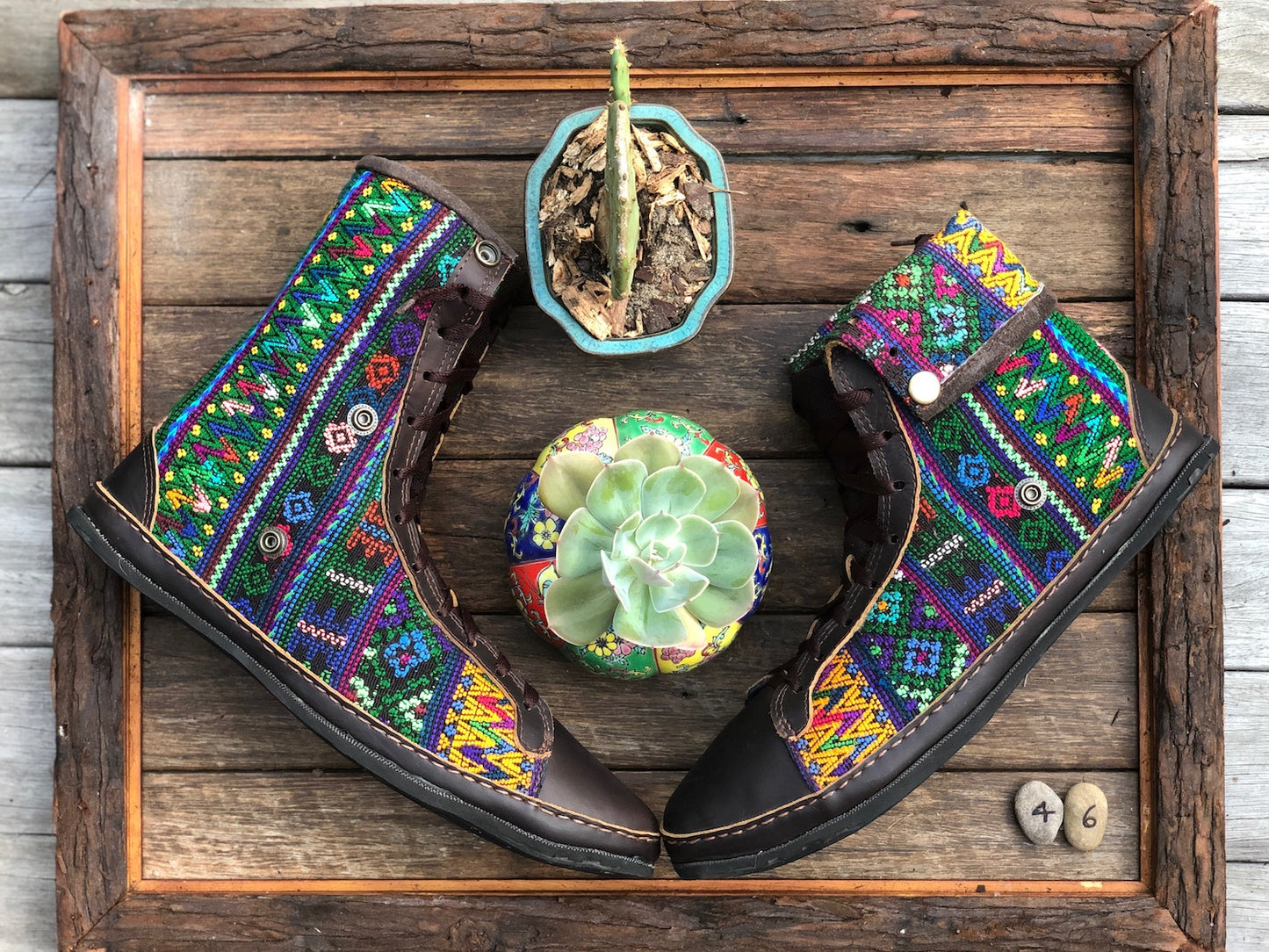 Size 46 - Fold down Desert Boots Rainbow Gardener