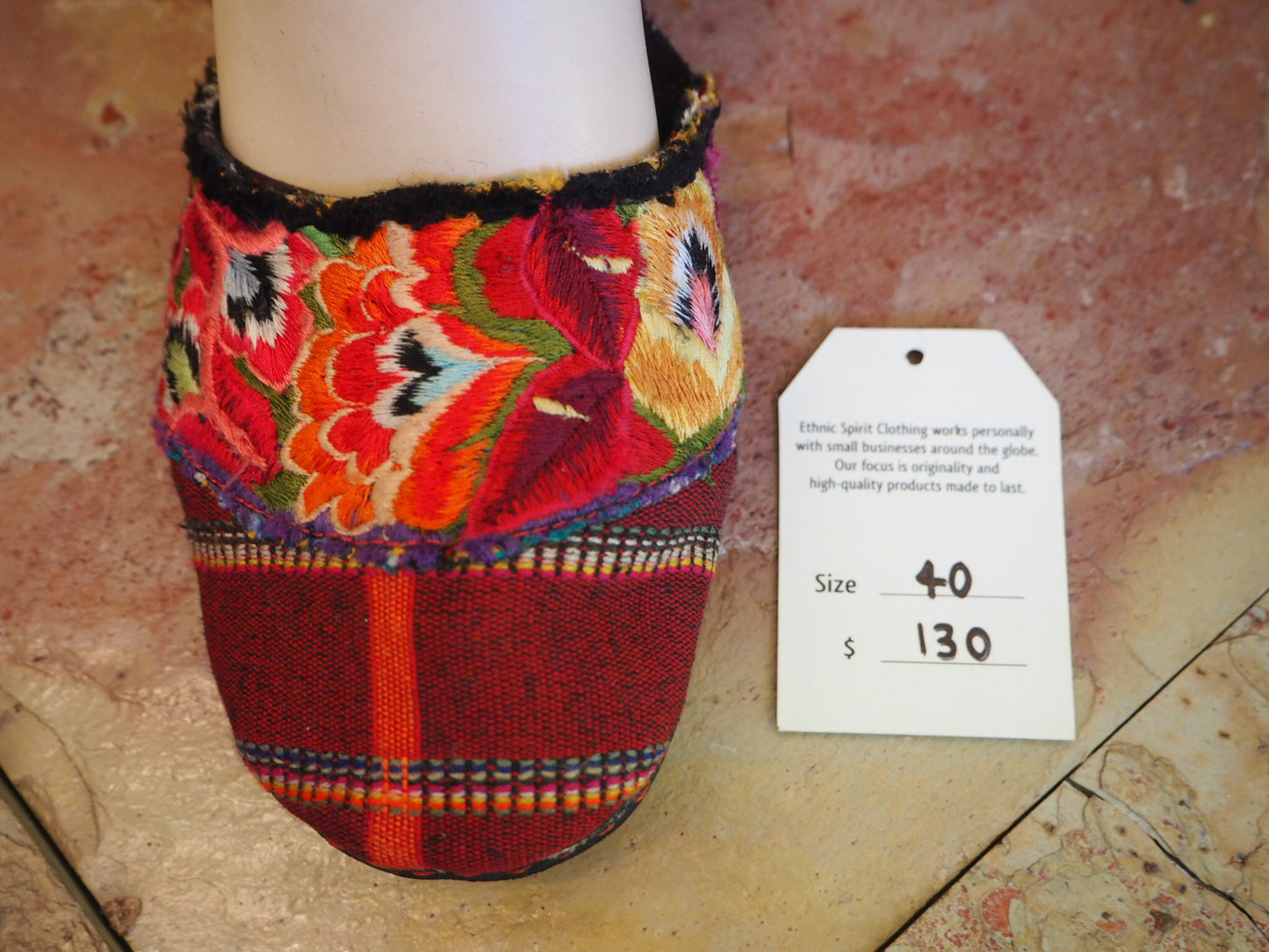 Size 40 Ballerina Sandals - Flower Border