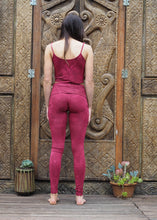 Load image into Gallery viewer, High Waist Pocket Yoga Tights - Warm Plum