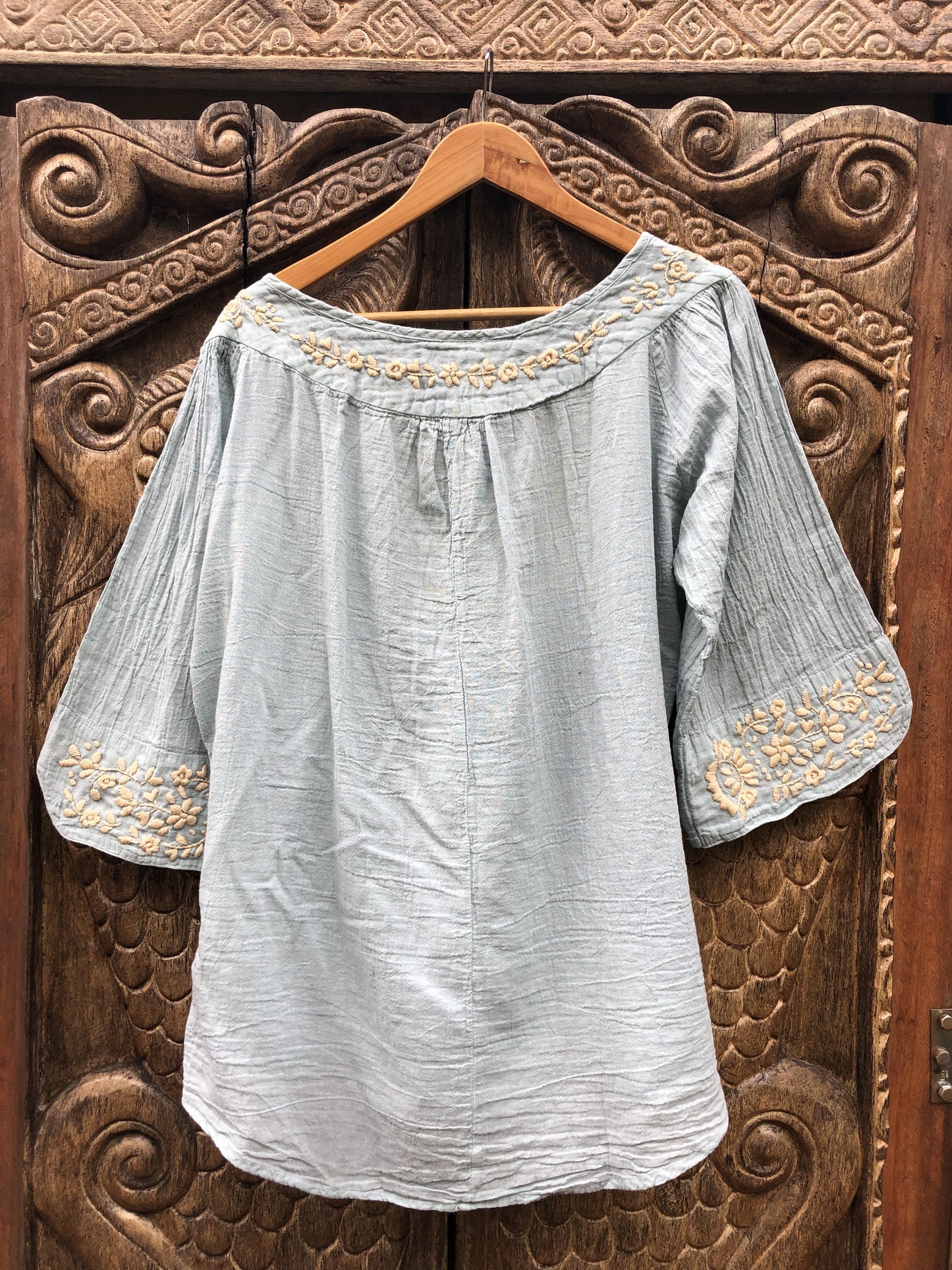 Wildflower Blouse Baby Blue
