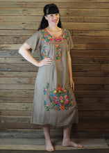 Load image into Gallery viewer, Long Frida Dress Taupe and Brights