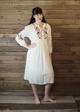 Load image into Gallery viewer, Mexicana Loose Dress Cream