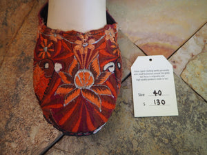 Size 40 Ballerina Sandals - Orange Love Birds