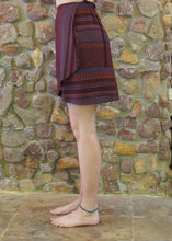 Load image into Gallery viewer, Wrap-Around Mini Skirt - Crimson