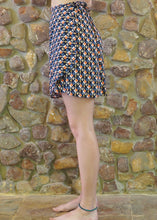 Load image into Gallery viewer, Wrap-Around Mini Skirt - Geometric