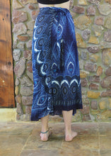 Load image into Gallery viewer, Wrap-Around Skirt - Blue and White
