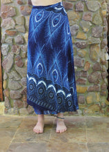 Load image into Gallery viewer, Wrap-Around Skirt - Blue and White