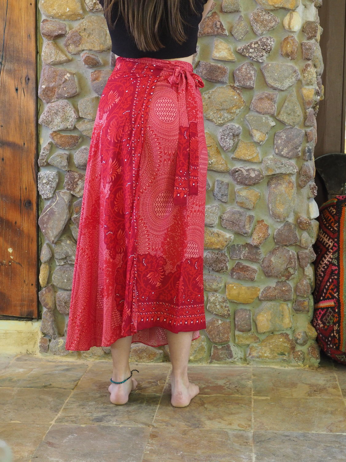 Wrap-Around Skirt - Red