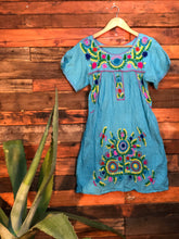 Load image into Gallery viewer, Little Frida shift Dress-sky blue