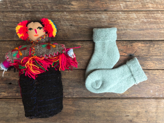 Sage (Small) Children’s Merino socks