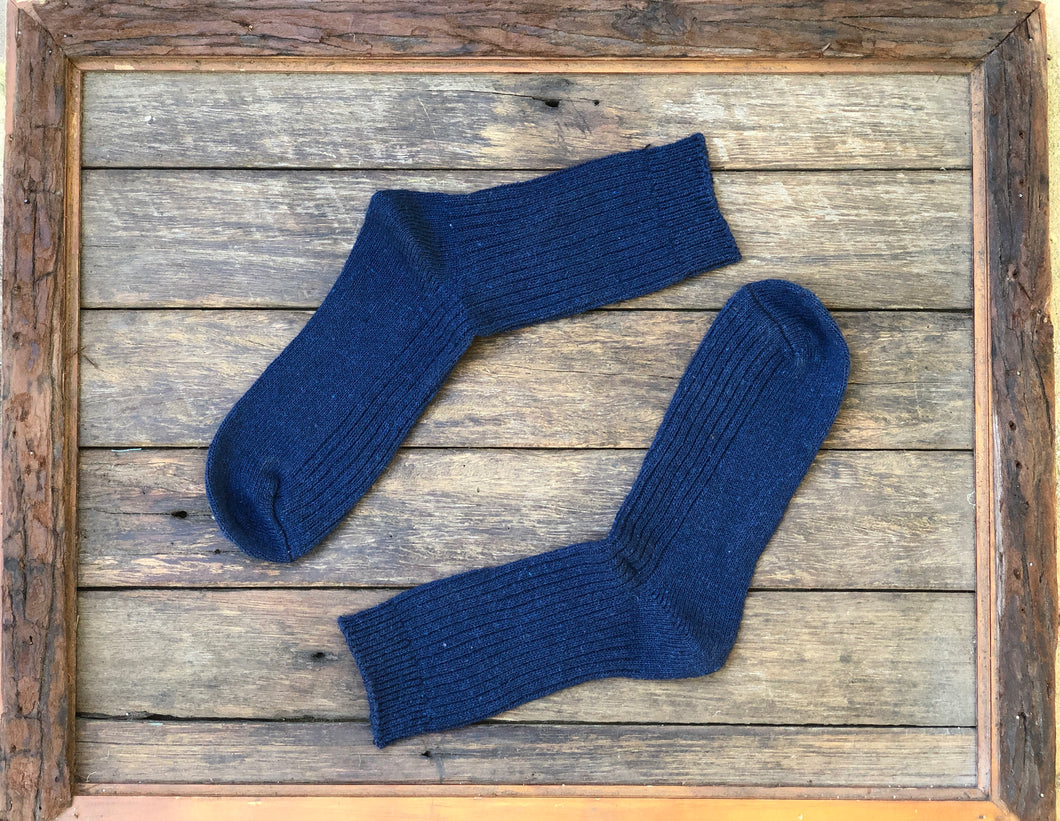 Navy- Merino wool socks