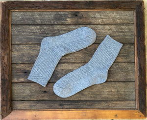 Grey-Merino wool socks