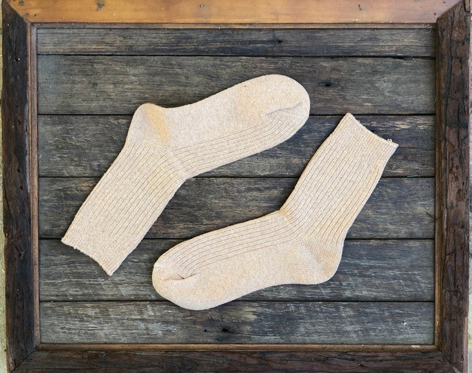 Fawn-Merino wool socks