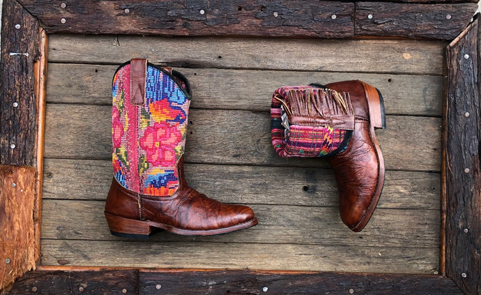 Size 36 - Convertible Cowgirl Boots - Flower Garden