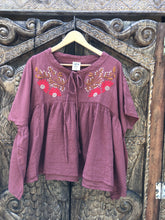 Load image into Gallery viewer, Karuna Blouse - Warm Plum