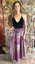 Load image into Gallery viewer, Hill-tribe Long Skirt - Pink and Grey