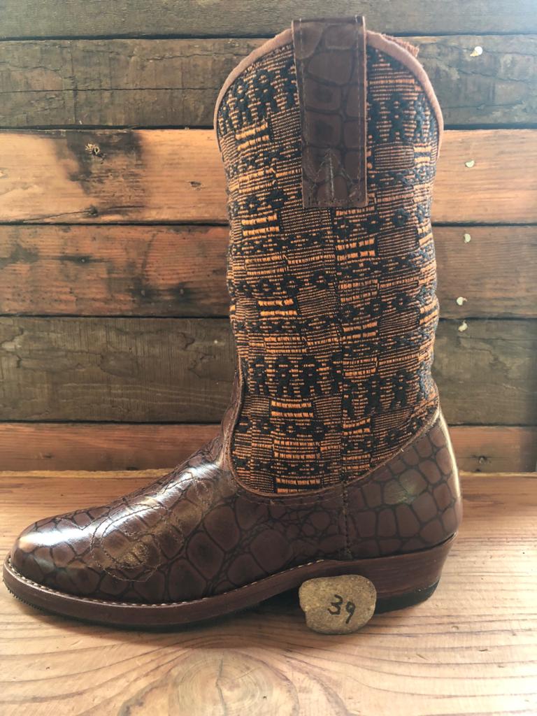 Size 37 - Convertible Cowgirl Boots - Earthy Tones
