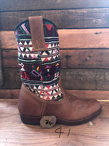 Size 41 Traditional Cowgirl Boot Mayan Birds