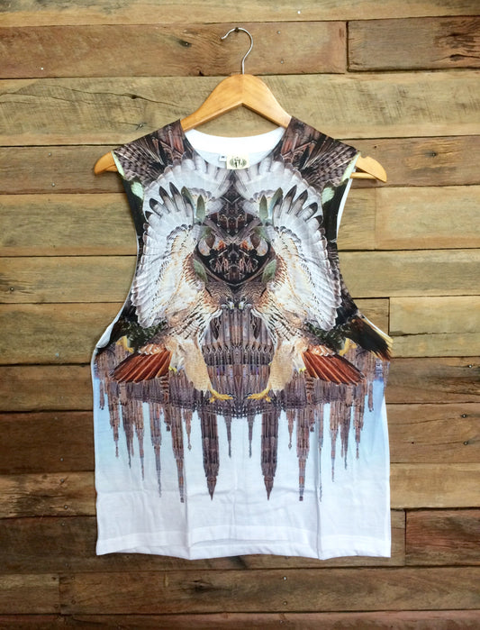 Large Arty Singlet - Eagles and Steeples